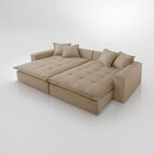 Sofá Cama Jupiter 3 Lugares Retrátil Reclinável 2,30m Linho C