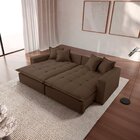 Sofá Cama Jupiter 3 Lugares Retrátil Reclinável 2,30m Veludo