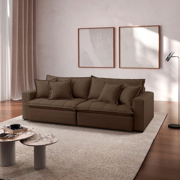 Sofá Cama Jupiter 3 Lugares Retrátil Reclinável 2,30m Veludo