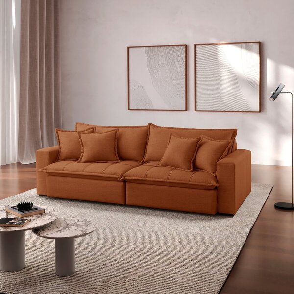 Sofá Cama Jupiter 3 Lugares Retrátil Reclinável 2,30m Veludo