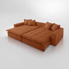 Sofá Cama Jupiter 3 Lugares Retrátil Reclinável 2,30m Veludo