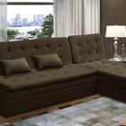 Sofá Cama King 5 Lugares 2,70m Amélia Suede Várias Cores