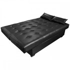 Sofá Cama Laila 3 Lugares Korino Preto Matrix Korino Preto
