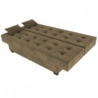 Sofá Cama Laila Veludo Light Marron Claro Matrix Veludo Light