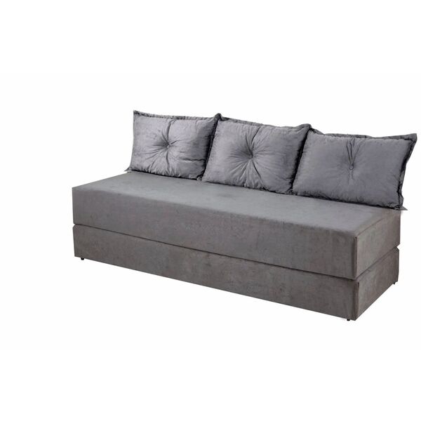 Sofá Cama Lima Duarte Estofados Nova America Cinza Cestaplus Leroy Merlin