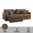 Sofá Cama Lisboa Retrátil E Reclinável 260cm Braço 10cm Meu S