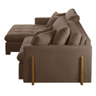 Sofá Cama Lisboa Retrátil E Reclinável 260cm Braço 10cm Meu S