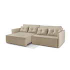 Sofá Cama Living Retrátil E Reclinável Bipartido 2,40m Canadá