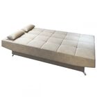 Sofá Cama Loft Reclinável Nude - Viero Móveis