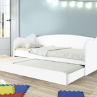 Sofá Cama Luke Branco Com Colchões