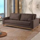 Sofá Cama M157 Veludo Marrom 2,24 M