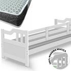 Sofá Cama Madeira Maciça Solteiro Branco Shop Jm Com Colchão