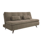 Sofá-cama Maíra 1 9m Em Veludo Light Bege - Estrela