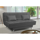 Sofá Cama Maite 1,80m 3 Lugares Suede Cinza Adonai Estofados