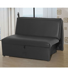 Sofá Cama Malu Courino Preto F281 - Folk Móveis