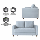 Sofá Cama Marcelle 2 Lugares 150 Casal Veludo Paris Pés De Ma