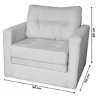 Sofá Cama Marissol 1 Lugar - Cinza Corriente