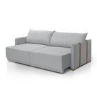 Sofá Cama Mônaco Cinza Claro Retrátil 184 Cm Cinza Claro