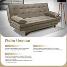 Sofá Cama Morganita 188 Cm Konfort King Veludo Capuccino
