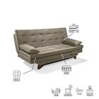 Sofá Cama Morganita 188 Cm Konfort King Veludo Capuccino