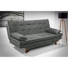 Sofá Cama Morganita 188 Cm Konfort King Veludo Cinza