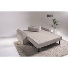 Sofá Cama Murilo Casal 182cm Tecido Linho Bege