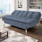 Sofá Cama New Melissa Com Tecido Suede Pena Linoforte