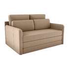 Sofá Cama One 152cm Reclinável Manual Suede Bege- Sallar Home