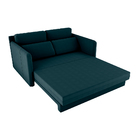 Sofá Cama One 152cm Reclinável Manual Suede Petróleo - Sallar