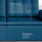 Sofá Cama Palmeira 3 Lugares Retrátil Reclinável 2,00m Veludo