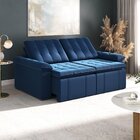 Sofá Cama Palmeira 3 Lugares Retrátil Reclinável 2,20m Veludo