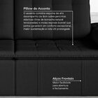 Sofá Cama Palmeira 3 Lugares Retrátil Reclinável 220cm Veludo