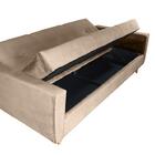 Sofá Cama Pâmela 3 Lugares Marrom Claro Matrix