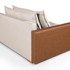 Sofá Cama Panamá Chenile Luxo Aveludado 3 Lugares Premium Cre