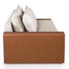 Sofá Cama Panamá Chenile Luxo Aveludado 3 Lugares Premium Cre