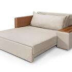 Sofá Cama Panamá Chenile Luxo Aveludado 3 Lugares Premium Cre