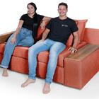 Sofá Cama Panamá Chenile Luxo Aveludado 3 Lugares Premium Goi