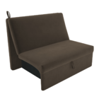 Sofá Cama Para Descanso Alice Suede Cappuccino