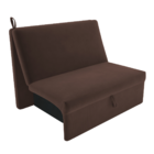 Sofá Cama Para Descanso Alice Suede Marrom