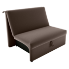 Sofá Cama Para Descanso Alice Veludo Marrom