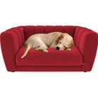 Sofá Cama Para Pets Abel Cachorros E Gatos Veludo Vermelho