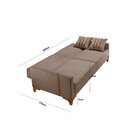 Sofa Cama Para Sala De Estar 209cm X 84cm Luizi Avelã