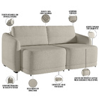 Sofá Cama Para Sala De Estar 2 Lugares 196cm Montserrat K01 B