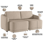 Sofá Cama Para Sala De Estar 2 Lugares 196cm Montserrat K01 L