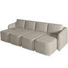 Sofá Cama Para Sala De Estar 4 Lugares 316cm Montserrat K01 B