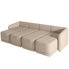 Sofá Cama Para Sala De Estar 5 Lugares 436cm Montserrat K01 L