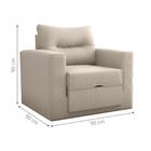 Sofá Cama Para Sala De Estar Dublin Suede Bege