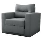 Sofá Cama Para Sala De Estar Landon  Suede Cinza