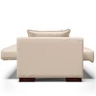 Sofá Cama Para Sala De Estar Lisboa Corino Bege - Ibiza