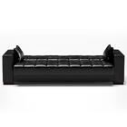 Sofá Cama Para Sala De Estar Lisboa Couríssimo Preto - Ibiza